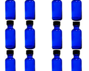 Laboratory Cobalt Blue Storage Bottles with Caps