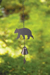 Rustic Black Bear Wind Bell – Cabin Outdoor Decor