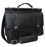 Amerileather Executive Briefcase – Top Grain Cowhide Leather Construction with Classic Professional Style and Multi-Compartment Interior