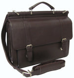 Amerileather Executive Briefcase – Top Grain Cowhide Leather Construction with Classic Professional Style and Multi-Compartment Interior