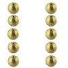 Brass Physics Balls Set of 10 for Laboratory Experiments