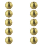 Brass Physics Balls 1"H 25mm Metal Spheres with 3mm Drilled Hole Scientific Lab Experiment Equipment Set of 10 By GSC International Inc.