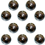 Steel Physics Balls 1"H 25mm Metal Spheres with 3mm Drilled Hole Scientific Lab Experiment Equipment Set of 10 By GSC International Inc.