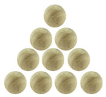 Wood Physics Balls 25mm 1 Inch Solid No Hole Classroom Lab Experiment Demonstration Set Pack of 10 By GSC International Inc.