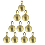 Brass Physics Balls 25mm 1 Inch Solid with Hook Pendulum Experiment Classroom Lab Set Pack of 10 By GSC International Inc.