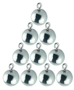 Steel Physics Balls 25mm 1 Inch Solid with Hook Pendulum Experiment Classroom Lab Set Pack of 10 By GSC International Inc.