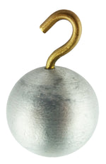Aluminum Physics Balls 1"H 25mm Solid Metal Silver with Hook Pendulum Experiment Lab Set of 10 By GSC International Inc.