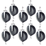 Large Double Pulley – Dual 7 cm Wheels, Plastic with Metal Housing, Hooked Ends, Pack of 10 by GSC International Inc.