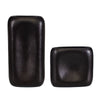 Modern Dark Brown Metal Vase Set