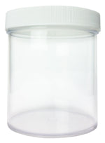 Polystyrene Specimen Jar 16oz – 3.5" H Wide-Mouth Lab Container with Foam-Lined Cap & 89/400 Neck, Pack of 12 by GSC International Inc.