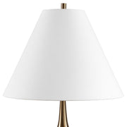 Dark Green Ceramic Table Lamp with Coolie Hardback Shade
