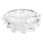 Uttermost 18181 Aura Thick Clear Glass Bowl with Organic Spheres and Modern Artistic Detail