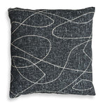 Uttermost Loopy Loop Outdoor Pillow-Contrasting Onyx and Sandy Loop Design