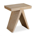 Uttermost Pruitt Accent Table Crafted from Mindi Wood Veneer - Minimalist Geometric Design