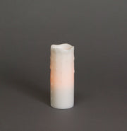 Set of 3 LED Wax Dripping Pillar Candles – 3