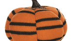 Orange Black Fabric Pumpkins – 5 H Set of 4 for Mantel or Table By Melrose