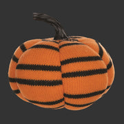 Set of Plush Halloween Pumpkins – Fabric 5 H – Decorative Fall Accent By Melrose