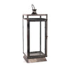 Classic Home Lantern – 20.5"H – Black Metal Glass – By Melrose