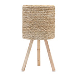 Wooden Planter with Legs – 10"H – Beige Wood MDF Indoor Accent – By Melrose