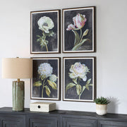 White flower wall art set