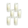 LED Drip Wax Pillar Candle Set – 4"H – Timer Function Home Accent By Melrose