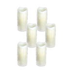 Melrose LED Dripping Wax Pillar Candles (Set of 6)