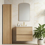 Vertical Wall Mirror – Arch Brass Design for Entryways & Bathrooms