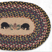 Black Bears Rustic Jute Placemat – 13