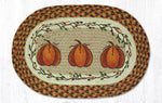 rustic fall pumpkin table mat
