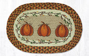 rustic fall pumpkin table mat