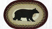 Rustic Cabin Bear Jute Braided Table Placemat