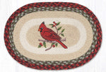Earth Rugs Cardinal Oval Placemat 13"x19" Braided Jute Table Mat