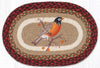 "Earth Rugs Robin Oval Placemat 13x19 Braided Jute Rustic Table Mat"