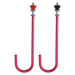 Platinum J-Hook Electrodes Set – Electrolysis Lab Electrodes with Binding Posts, Chemistry Demonstration Tool by GSC International Inc.