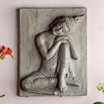 Seated Buddha Wall Hanging – Spiritual Home Decor Resin – 25"H by SPI