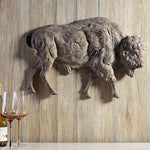 Buffalo Wall Hanging – Farmhouse Western Accent – 17.5"H By SPI