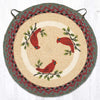 Earth Rugs Holiday Braided Chair Pad – Holly & Cardinal Design
