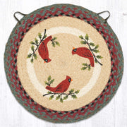 Earth Rugs Holiday Braided Chair Pad – Holly & Cardinal Design