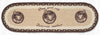 Earth Rugs One Good Cup Coffee Design Oval Jute Stair Tread 27x8.25 Inch