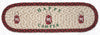 Earth Rugs Happy Camper Rustic Cabin Oval Jute Stair Tread 27x8.25 Inch