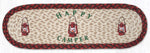 Earth Rugs Lodge-Inspired Happy Camper Oval Stair Tread – 27"x8.25" Jute