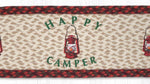 Camping Themed Happy Camper Oval Stair Tread for Lodge & RV Decor