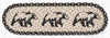 Earth Rugs Graphic Bear Rustic Lodge Oval Jute Stair Tread 27x8.25 Inch