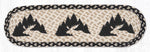 Earth Rugs Wildlife Graphic Moose Oval Stair Tread 27"x8.25" – Rustic Home Accent