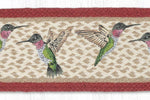 Earth Rugs Braided Jute Oval Stair Mat – 27"x8.25" Sandy Clough Hummingbird