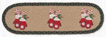 Earth Rugs Eco-Friendly Jute Oval Stair Tread – Hand-Stenciled Mittens Design