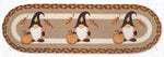 Earth Rugs Eco-Friendly Gnome Stair Mat – Autumn Leaves Design on Braided Jute