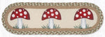 Earth Rugs Handmade Mushroom Stair Rug – Artisan Stair Decor with Nature Theme