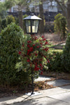 Outdoor Covered Lantern Post – 43.25"H – Wreath Holder Stand – By Melrose