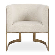 Curved Barrel Accent Chair – Uttermost Bellina Plush Upholstery